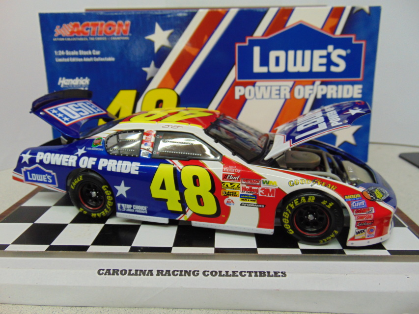 2003 Jimmie Johnson #48 Lowes Power of Pride Monte Carlo 1:24 Action Diecast 