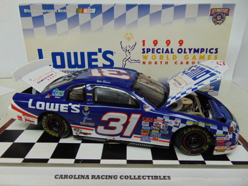 Mike Skinner #31 Special Olympics World Games 1999 Monte Carlo 1:24 Action Lowes 