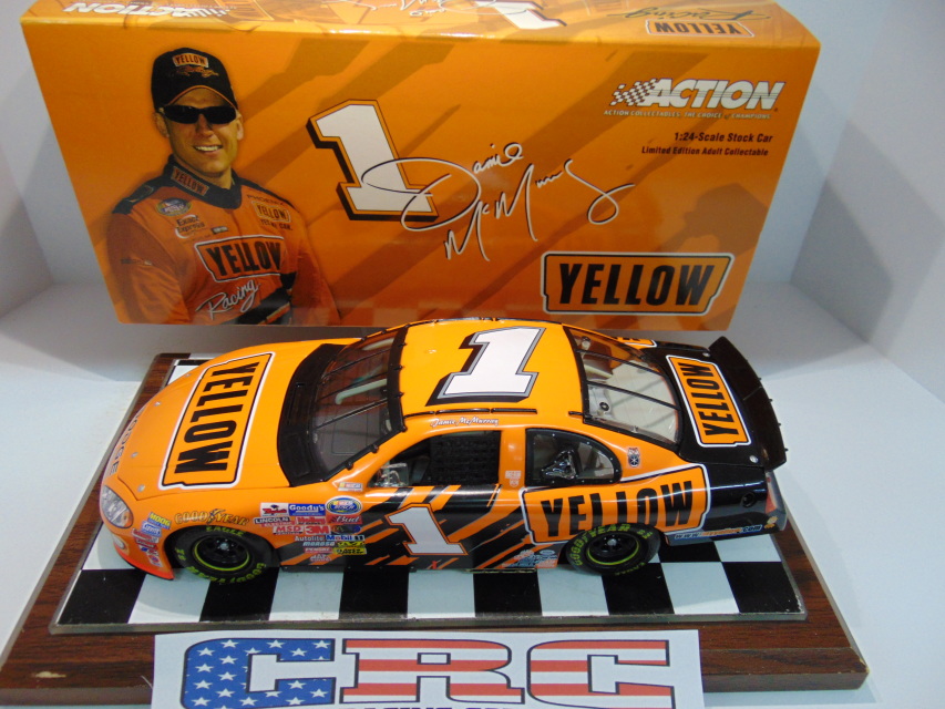 Trunk Open Only 4104 Produced Jamie McMurray #1 Yellow Freight Transportation Dodge Intrepid Busch Series 2003 1/24 Scale Action Racing Collectables Hood