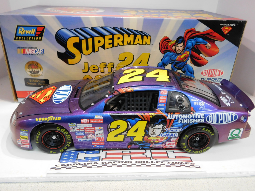 1999 Jeff Gordon Dupont Superman 1/24 Revell NASCAR Diecast 