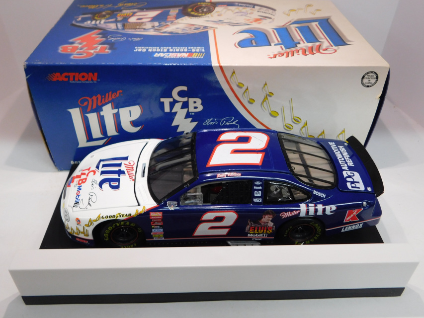 #2 Miller Lite '98 Ford Taurus W/Display Case RUSTY WALLACE Action 1/24 Diecast 