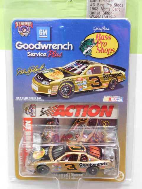 #3 Dale Earnhardt NASCAR 1/64 Diecast Car _ 1998 GOODWRENCH BASS PRO SHOPS CHEVY