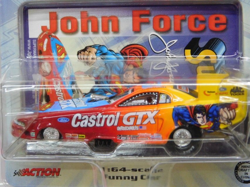 John Force Castrol GTX Drag Car 1/64th HO Scale Slot Car Waterslide Decals 
