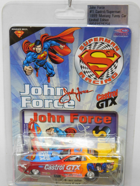 2 2002 1/64 John Force Elvis tin 25th anniversary Ford Mustang funny car 