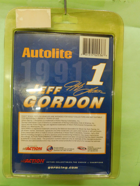 Jeff Gordon #1 Autolite 1989 Thunderbird Raced 1991 Action 1 24 Scale Bank for sale online 