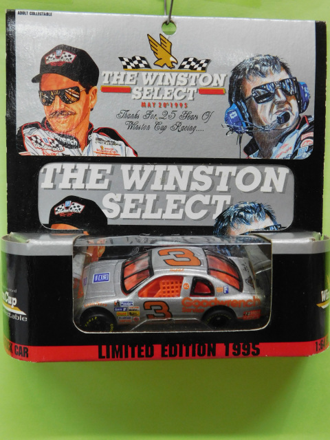New 1995 Action 1:64 Diecast NASCAR Dale Earnhardt Sr Goodwrench Winston Silver 