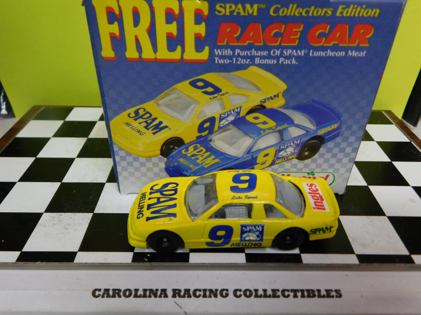 1995 HORMEL SPAM LAKE SPEED #9 MELLING 1:64 BLUE CAR in BOX