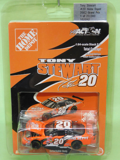 Tony Stewart #20 2002 Home Depot Grand Prix Action Total Concept  1/64