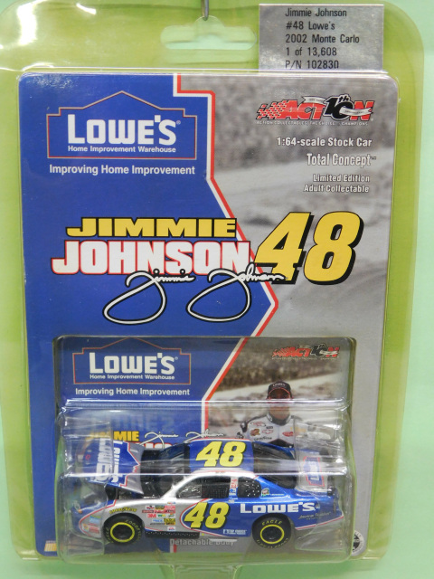 #48 Jimmie Johnson 2002 Lowes Rookie California 1st Win Racing Champions 1 64 for sale online 