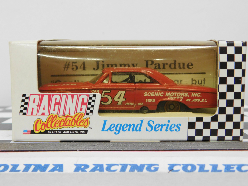RCI/RCCA Jimmy Pardue #54 Ford Legends Series 1/64 NASCAR Diecast Car ** 