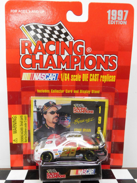 New 1997 Racing Champions 1:64 NASCAR Ernie Irvan Havoline Ford Thunderbird c 