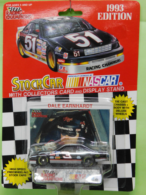 NEW Racing Champions #3 Dale Earnhardt Stock Car Collectors Card Display Stand 