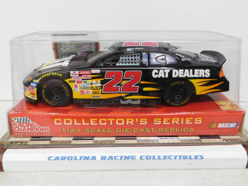 Ward Burton #22 Caterpillar CAT Dealers Silver Chrome Chase Limited Edition 1/24 Scale Diecast Only 1500 Made RACING CHAMPIONS 