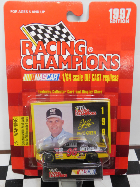 Pair Lot of 2 1997 Racing Champions NASCAR #96 DAVID GREEN Chevrolet CATERPILLAR 