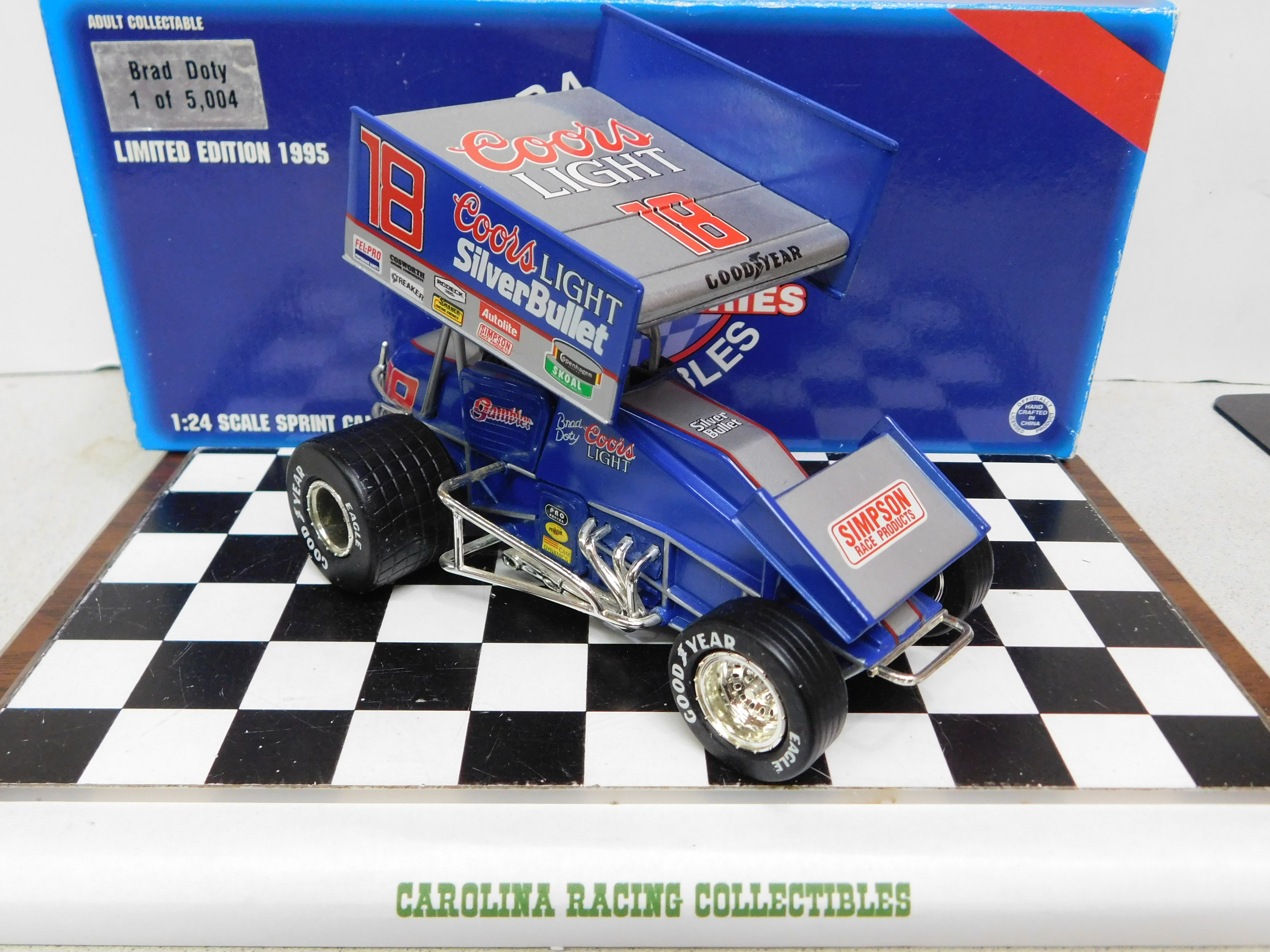 1995 Brad Doty #18 "COORS LIGHT "Sprint Car 1/24 Action Racing New In Box 