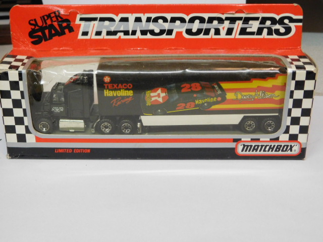 1992 Matchbox Super Star Transporters Texaco Havoline Racing Team Davey Allison 