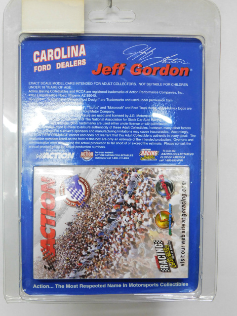 1991 JEFF GORDON 1/64 SCALE ACTION #1 Carolina Ford Dealers Thunderbird New 