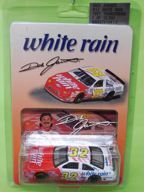 New 1997 Racing Champions 1:24 NASCAR Dale Jarrett White Rain Ford Thunderbird