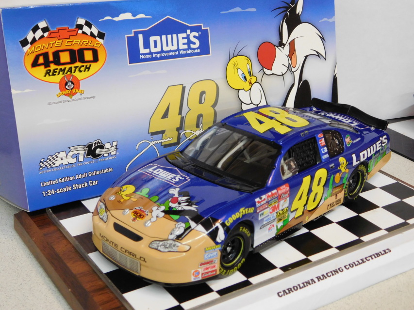 Jimmie Johnson 1 24 Lowes 48 Monte Carlo 400 Rematch Looney Tunes for sale online 