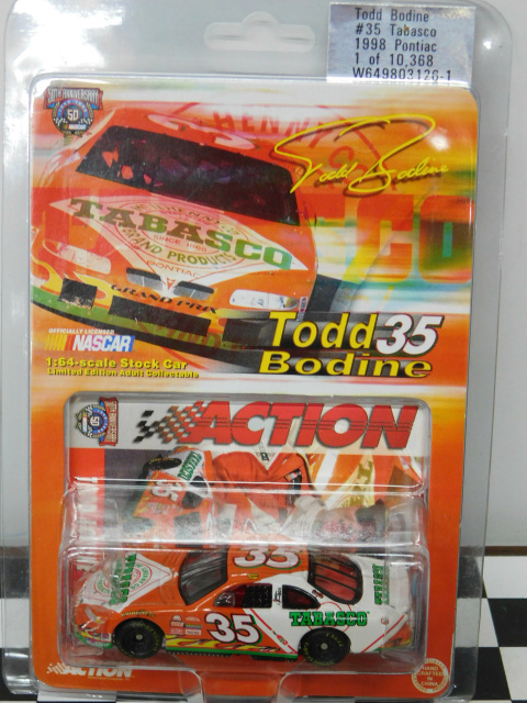 New 1998 Racing Champions 1:64 NASCAR Todd Bodine Tabasco Pontiac Grand Prix c 