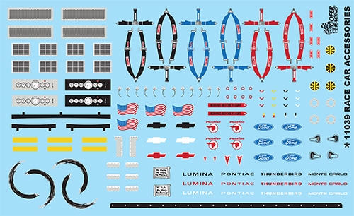 GOFER RACING CURTIS TURNER NUMBER 41 DECALS FOR 1:24 AND 1:25 SCALE MODEL CARS 